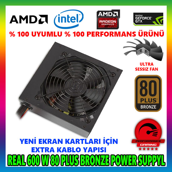 Power Boost BST-600A 600W 80 Plus Aktif PFC PSU Power Supply Power Boost BST-600A 600W 80 Plus Aktif PFC PSU Power Supply